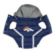 Picture of Denver Broncos Dog Puffer Vest.