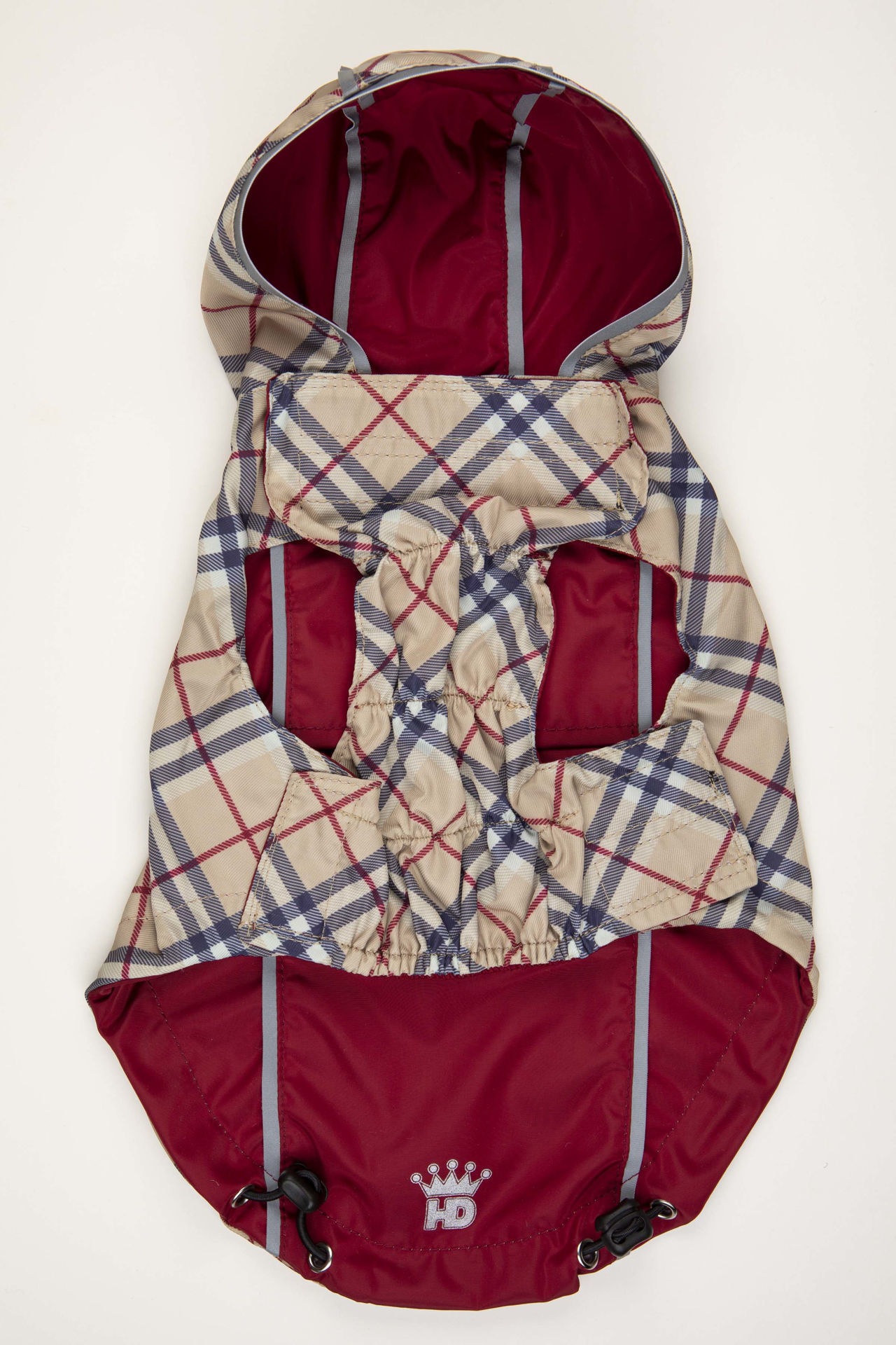 Picture of HD Reversible Rain Coat  Red/Plaid