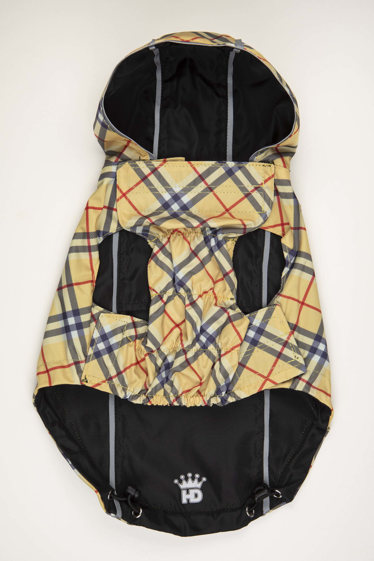 Picture of HD Reversible Rain Coat  Black/Plaid