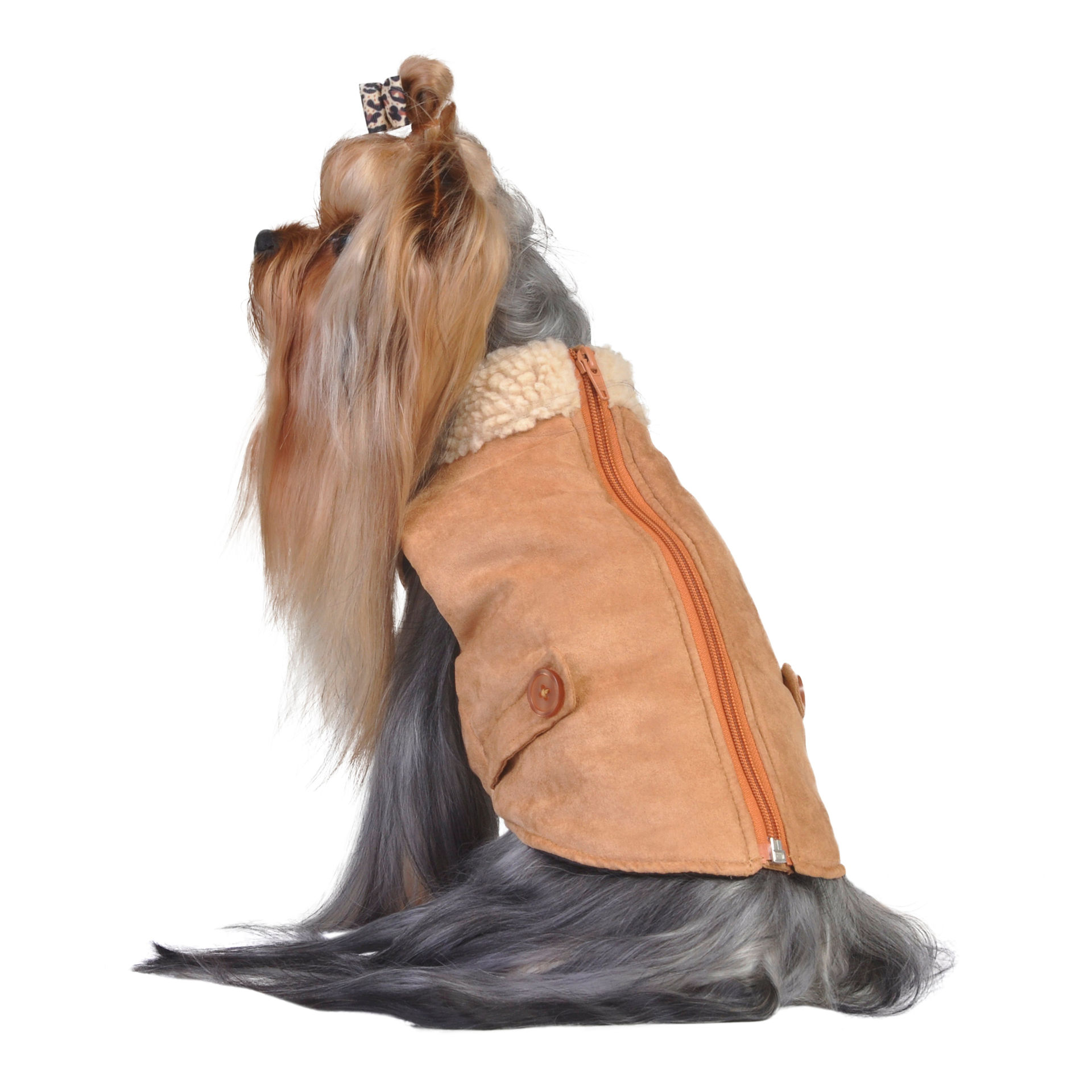 Picture of Faux Suede Puffer Vest