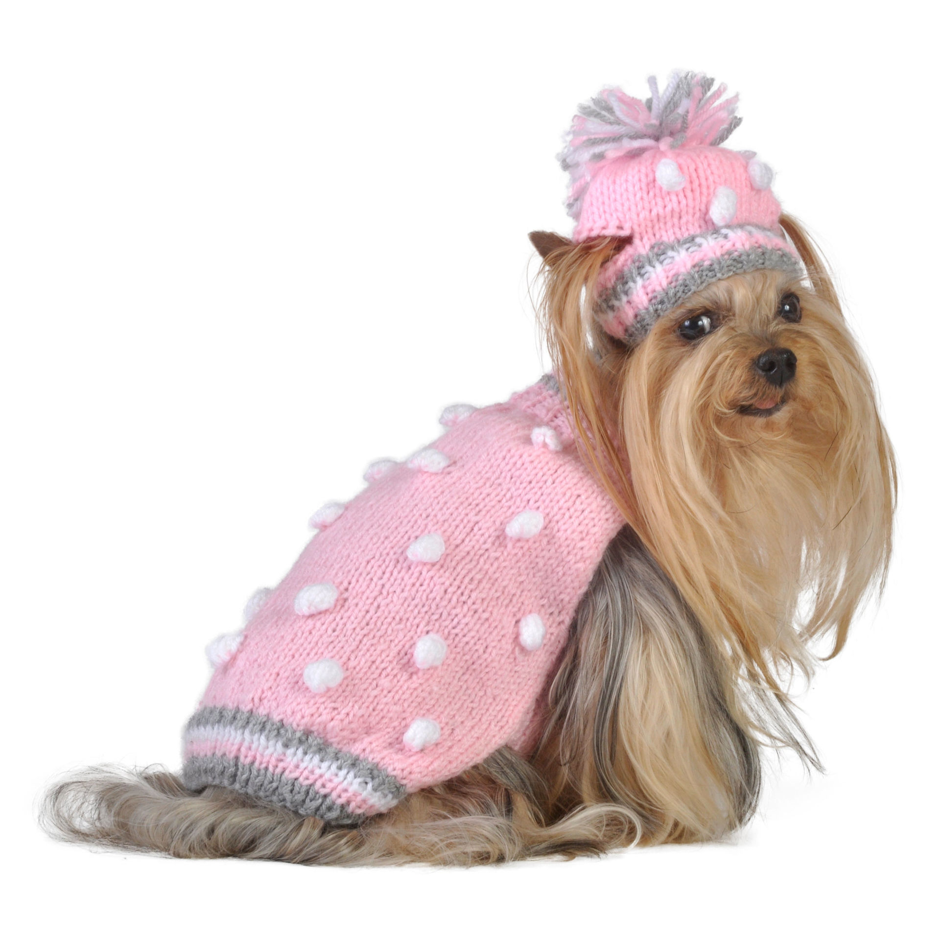 Picture of Light Pink Bobble Sweater w/Hat