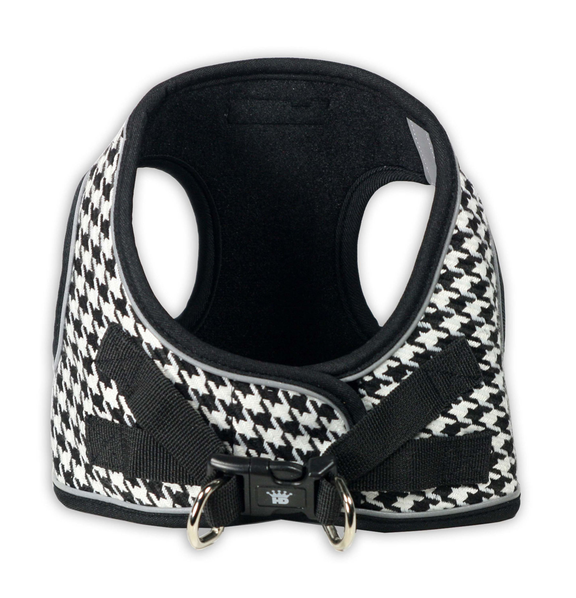 Picture of EZ Step-In Harness Vest - Houndstooth - Black/White