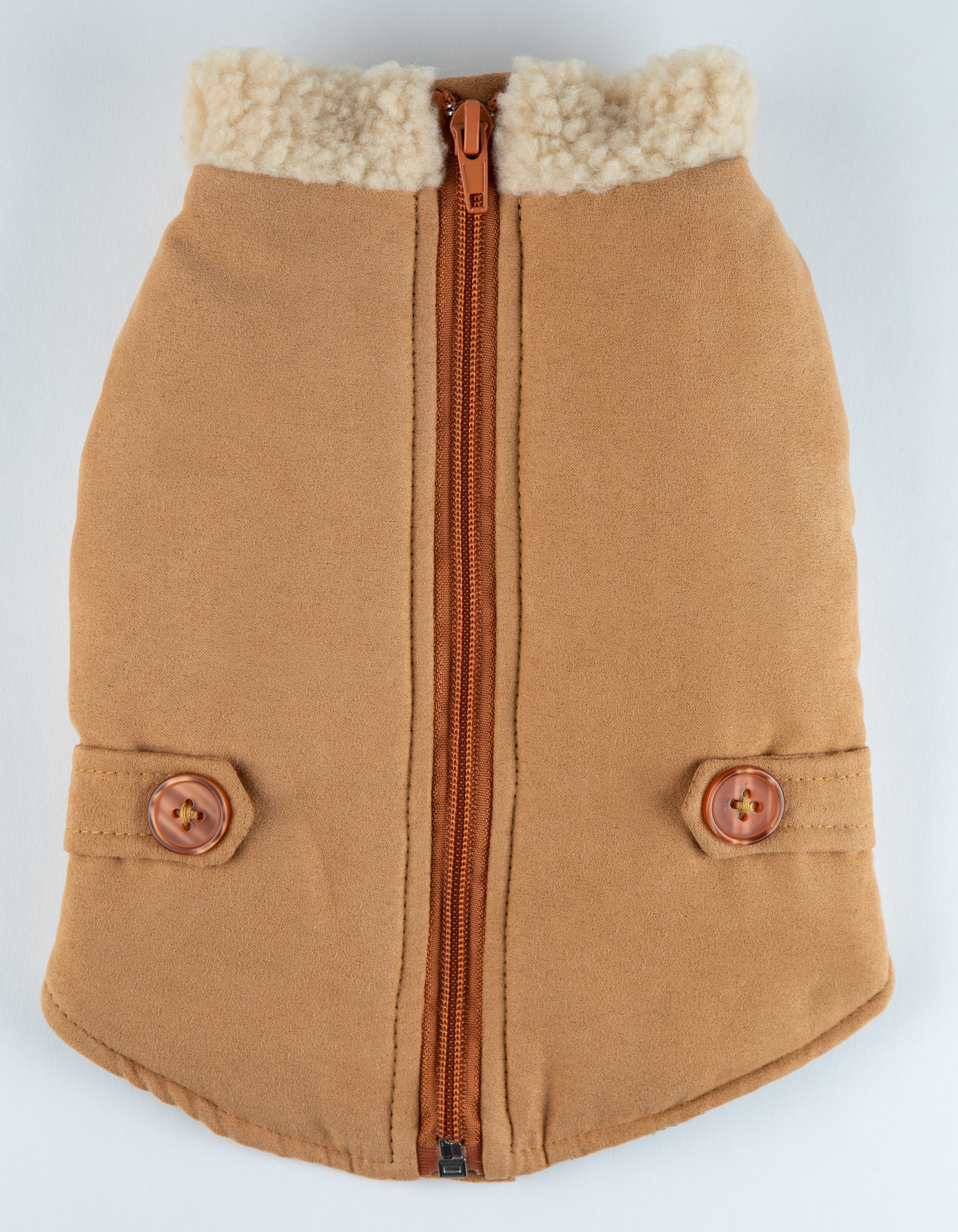 Picture of Faux Suede Puffer Vest