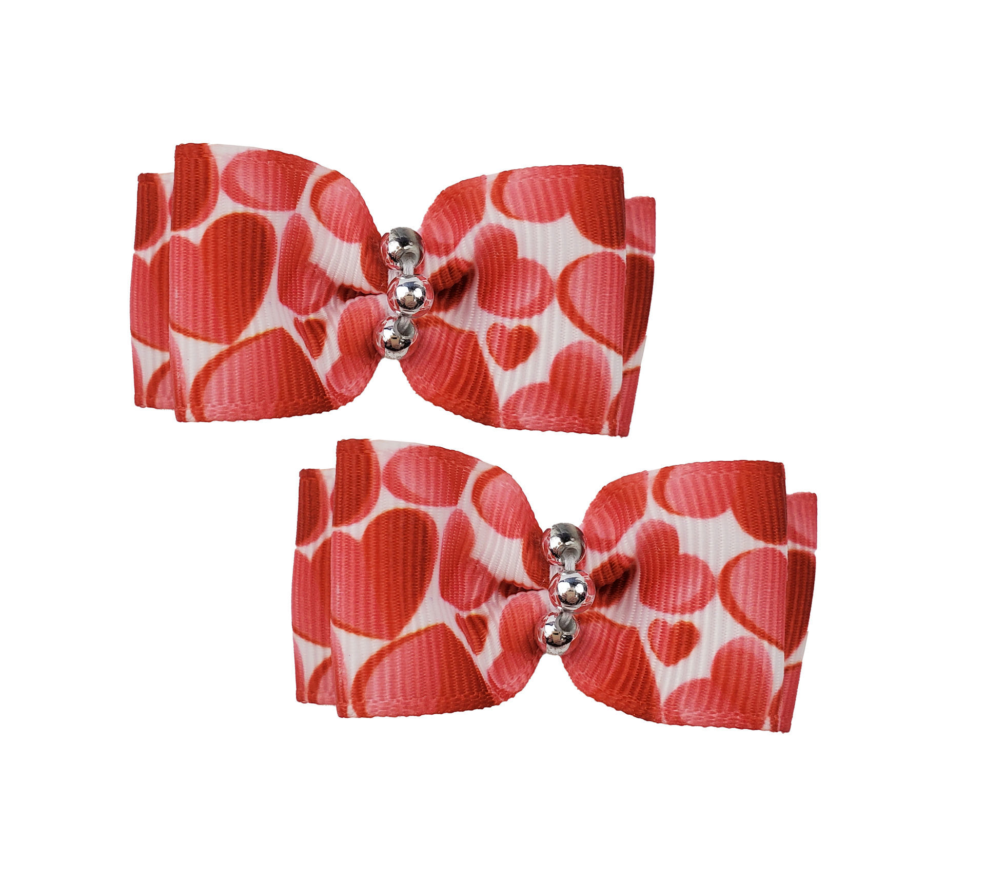 Picture of Hair Bows - Sm Red Hearts