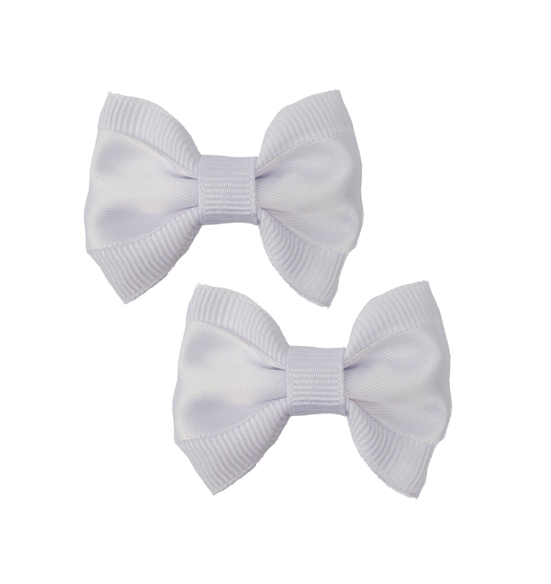 Picture of Hair Bows - Sm White Satin Overlay GG Bow