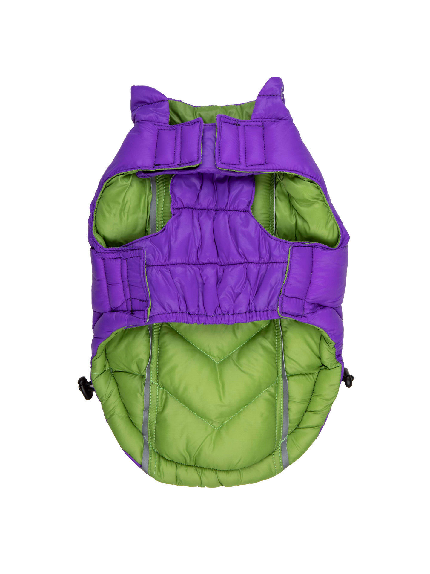 Picture of Featherlite Reversible-Reflective Puffer Vest Green/Purple