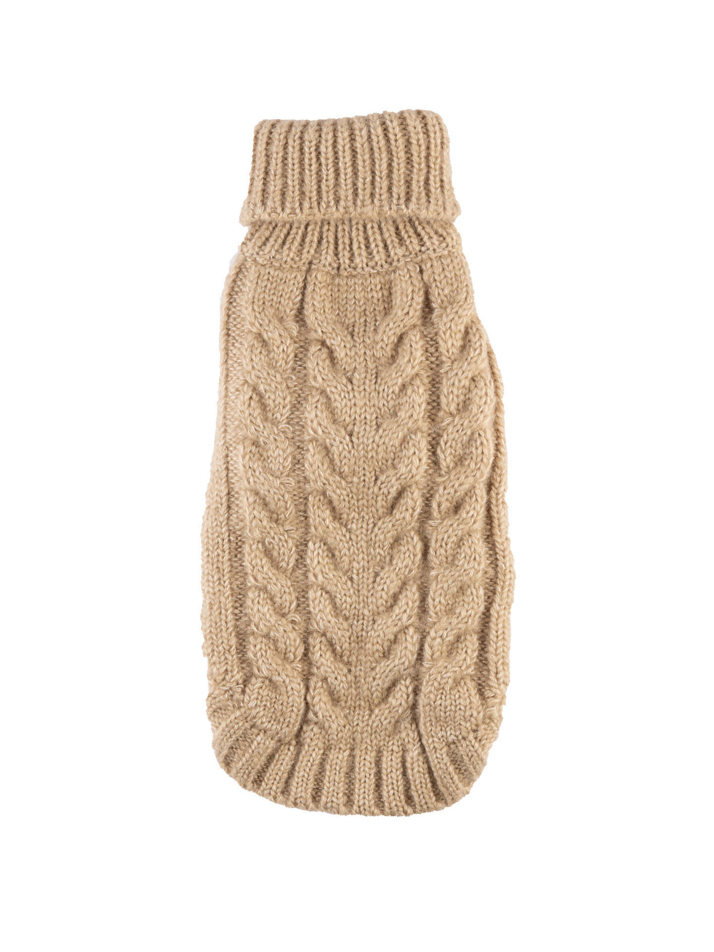 Picture of Sand Angora Cable Knit Sweater