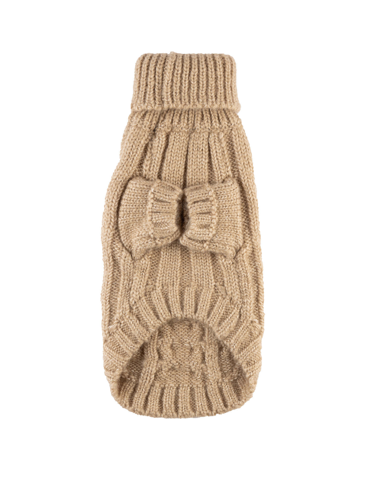 Picture of Sand Angora Cable Knit Sweater