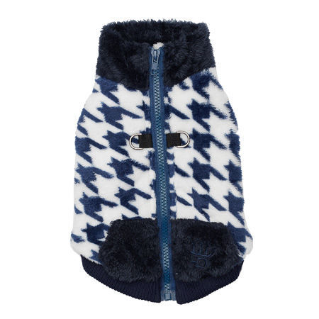 Picture of Houndstooth Butter Fleece Vest - Navy