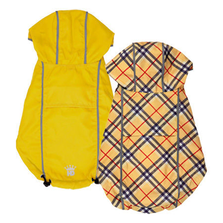 Picture of HD Reversible Rain Coat  Yellow/Plaid