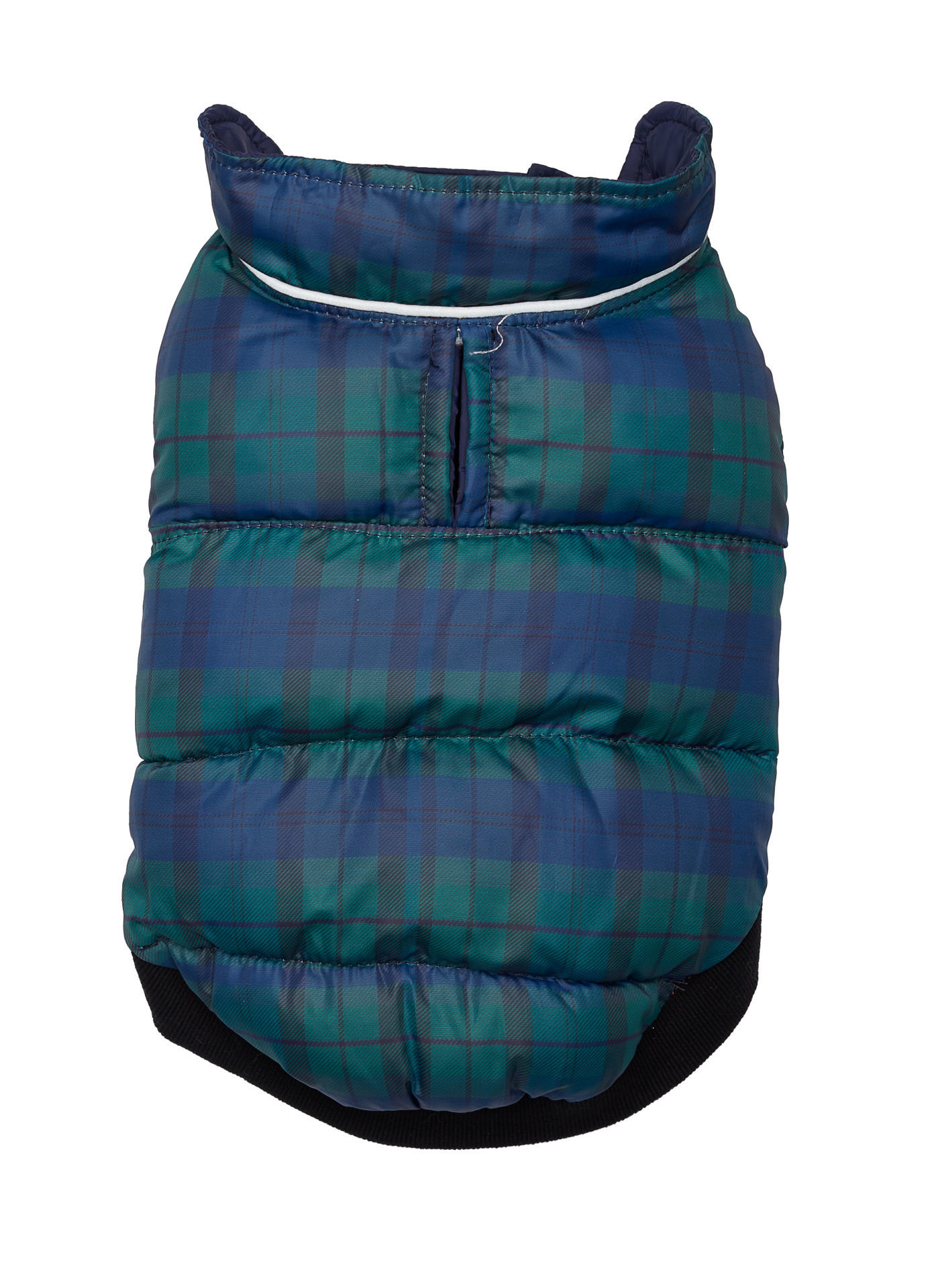 Picture of Flex-Fit Reversible Puffer Vest - Navy/Plaid