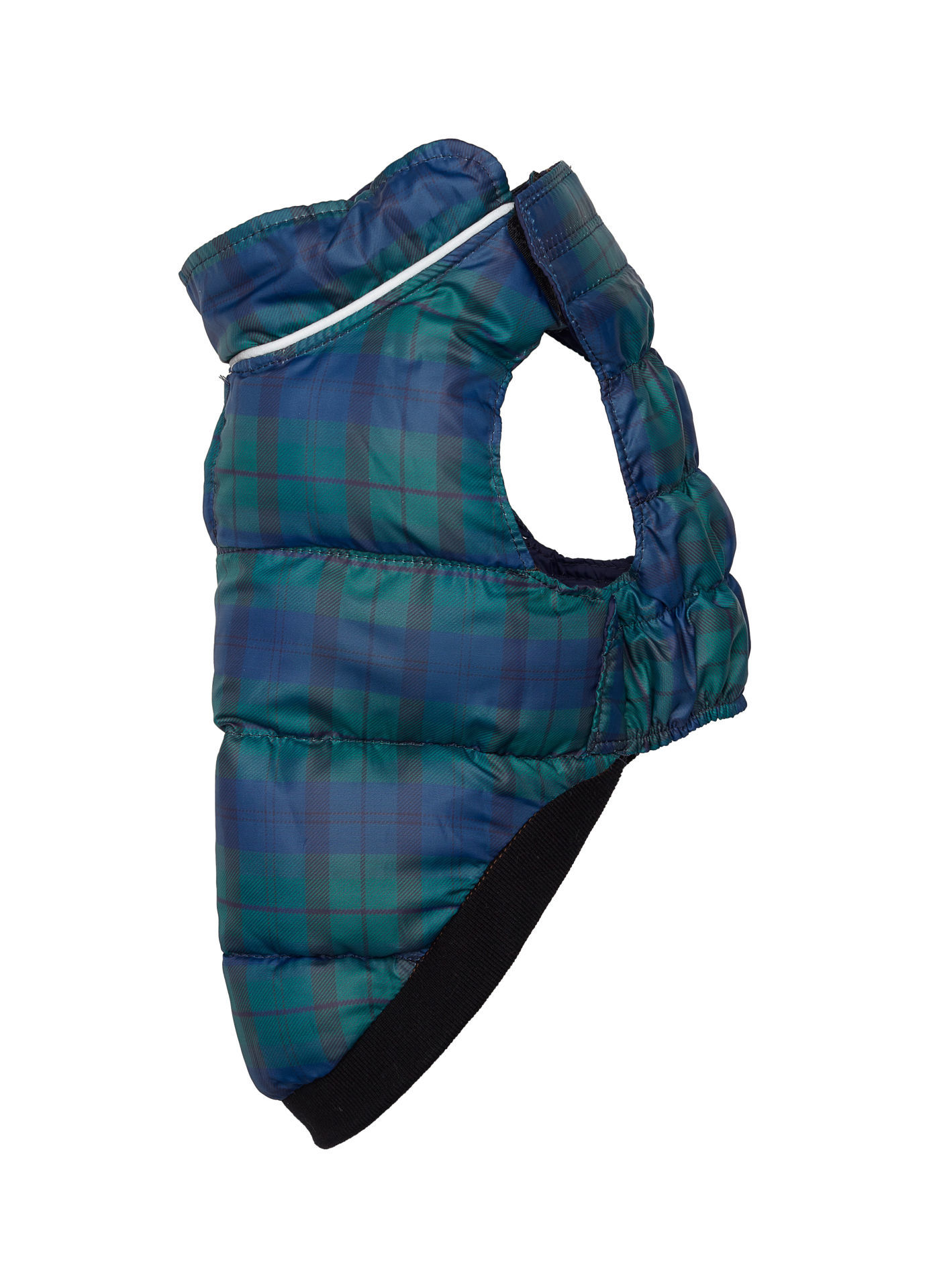 Picture of Flex-Fit Reversible Puffer Vest - Navy/Plaid