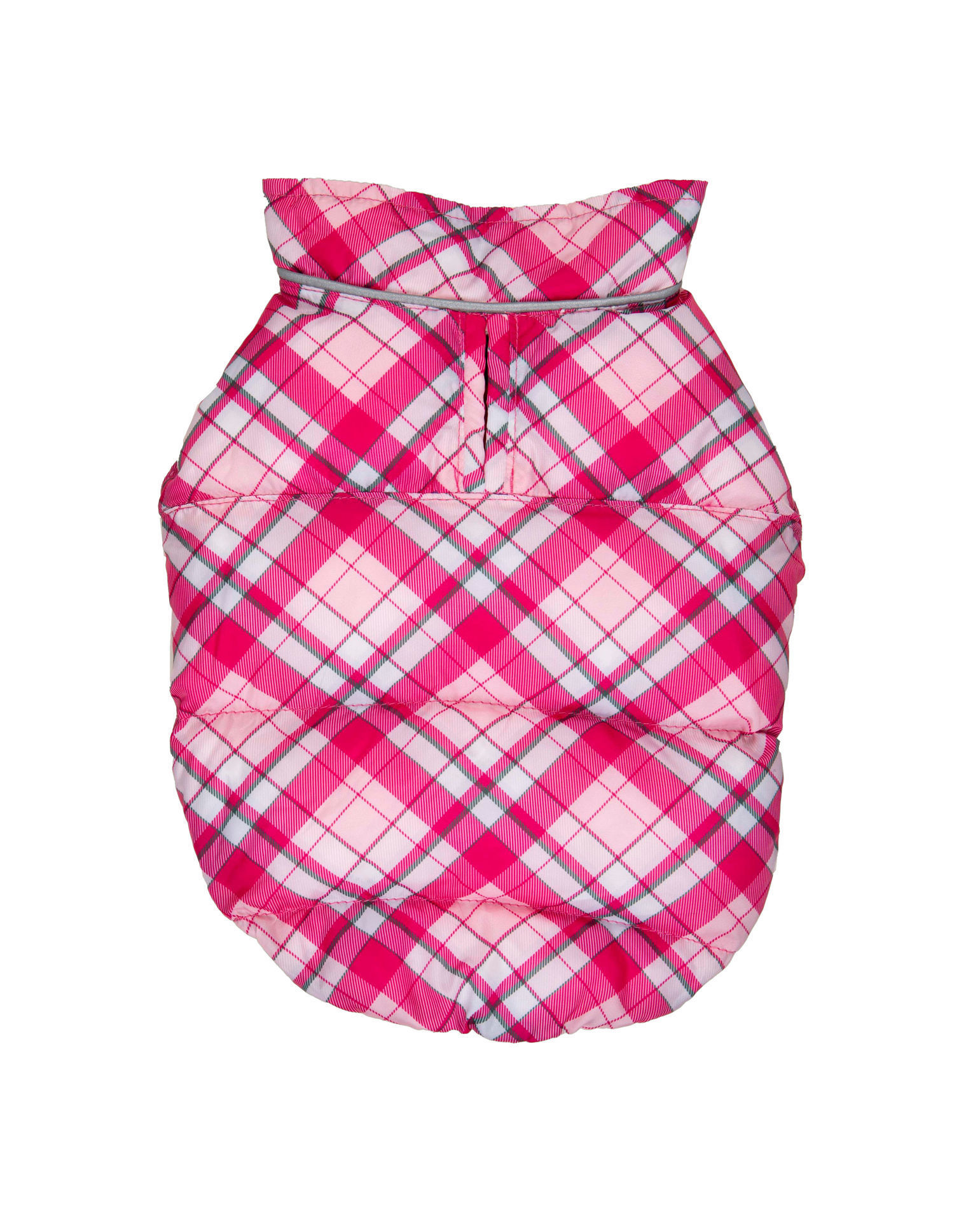 Picture of Flex-Fit Reversible Puffer Vest - Pink/Plaid