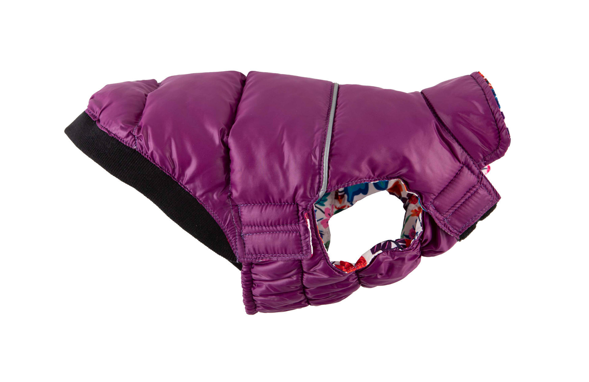 Picture of Flex-Fit Reversible Puffer Vest - Purple/Floral