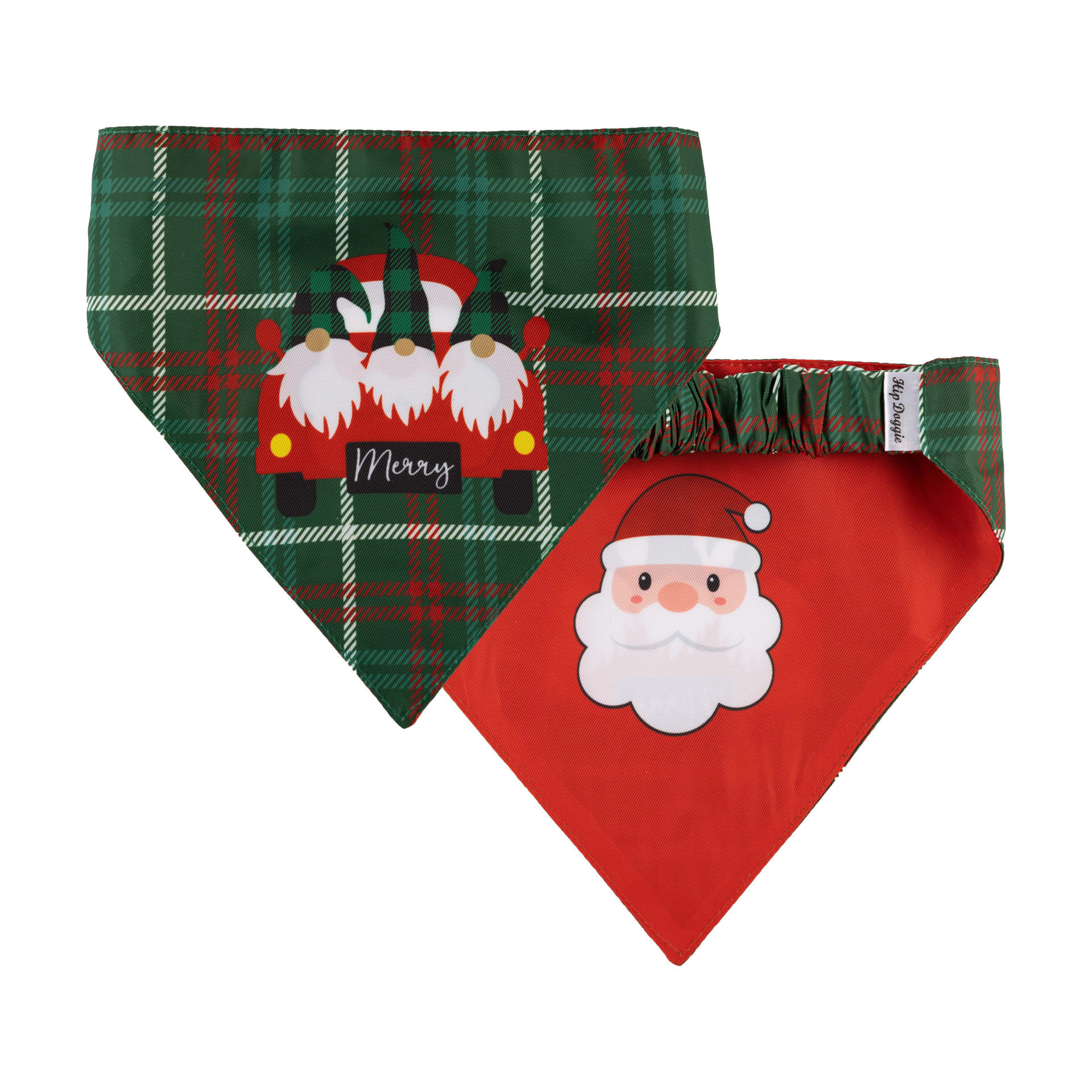 Picture of Two Sided Bandana - Gnomes Santa